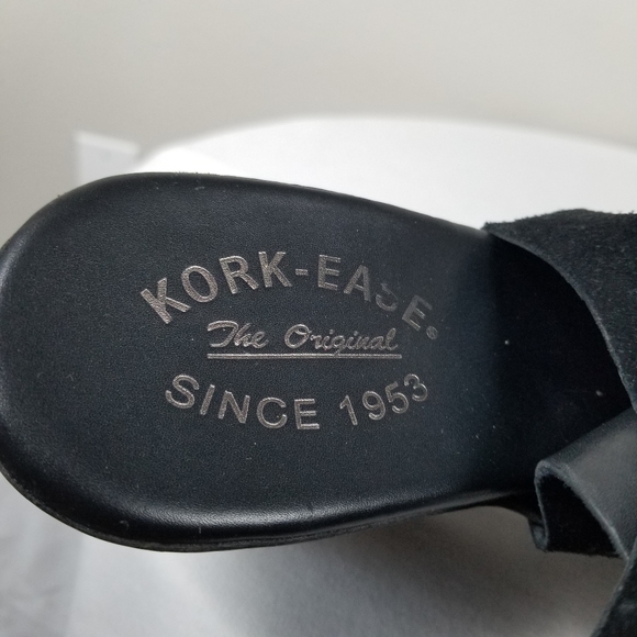 Kork-Ease Bohemian Nero Platform Ankle Strap in Black Suede Size 9 K35809 - Picture 10 of 12